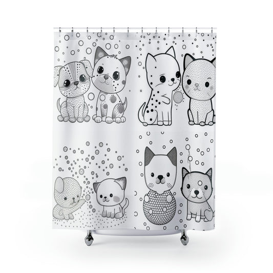 Cat & Dog Shower Curtains