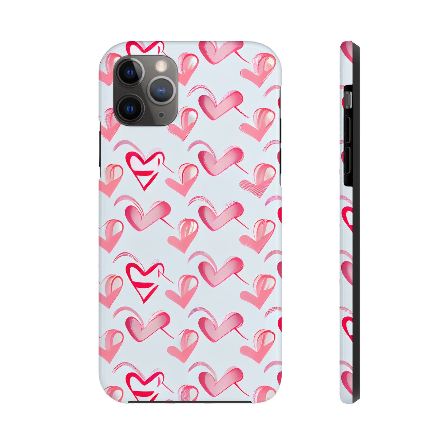 Pink Heart Tough Phone Case