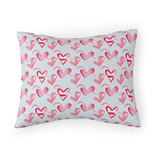 Pink Heart Pillow Sham